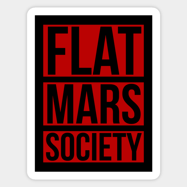 Flat Mars Society Sticker by Room Thirty Four